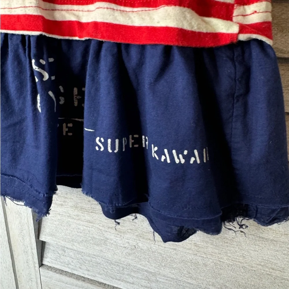 Harajuku Target. Nautical Striped Kids Dress Red and Blue. Great Condition. 2/3